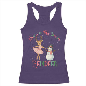 Christmas Ballet Reindeer Racerback Tank Top Dancer Is My Favorite Reindeer Gift TS12 Purple Print Your Wear