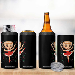 Funny Christmas 4 in 1 Can Cooler Tumbler Ballerina Cappuccino Brainrot Meme Gift TS12 Print Your Wear