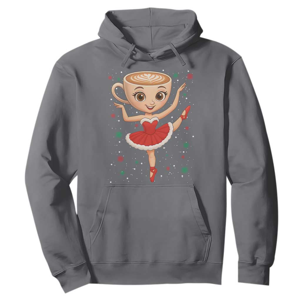 Funny Christmas Hoodie Ballerina Cappuccino Brainrot Meme Gift TS12 Charcoal Print Your Wear