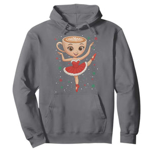 Funny Christmas Hoodie Ballerina Cappuccino Brainrot Meme Gift TS12 Charcoal Print Your Wear