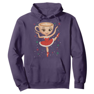 Funny Christmas Hoodie Ballerina Cappuccino Brainrot Meme Gift TS12 Purple Print Your Wear