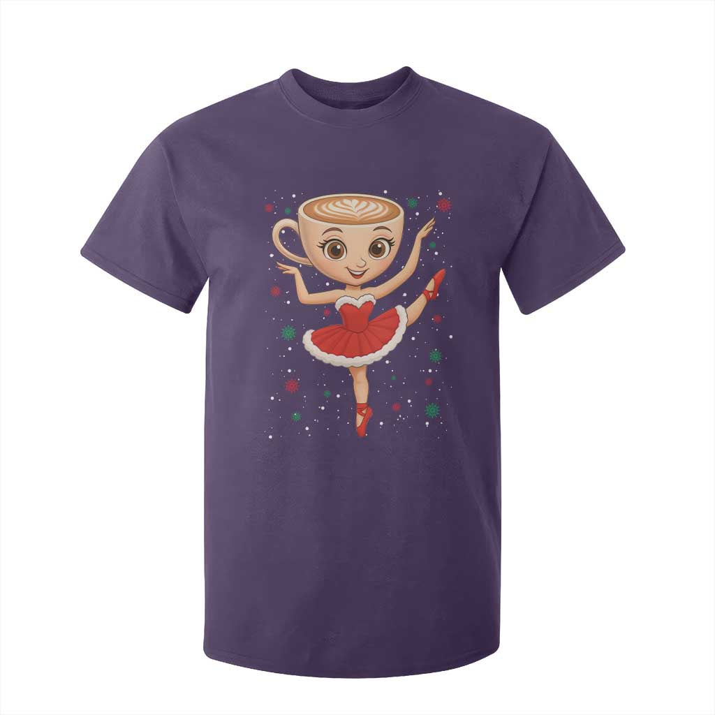 Funny Christmas T Shirt For Kid Ballerina Cappuccino Brainrot Meme Gift TS12 Purple Print Your Wear
