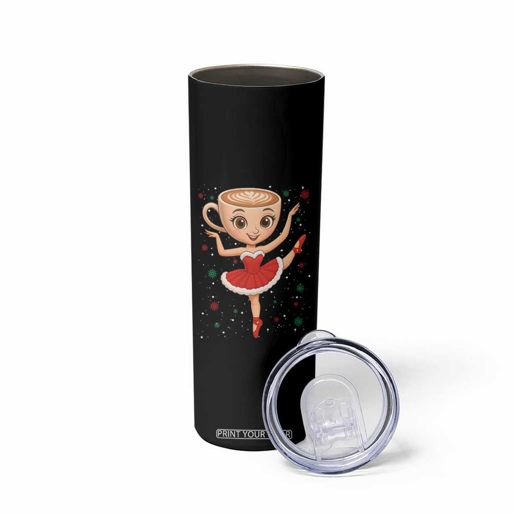 Funny Christmas Skinny Tumbler Ballerina Cappuccino Brainrot Meme Gift TS12 Print Your Wear