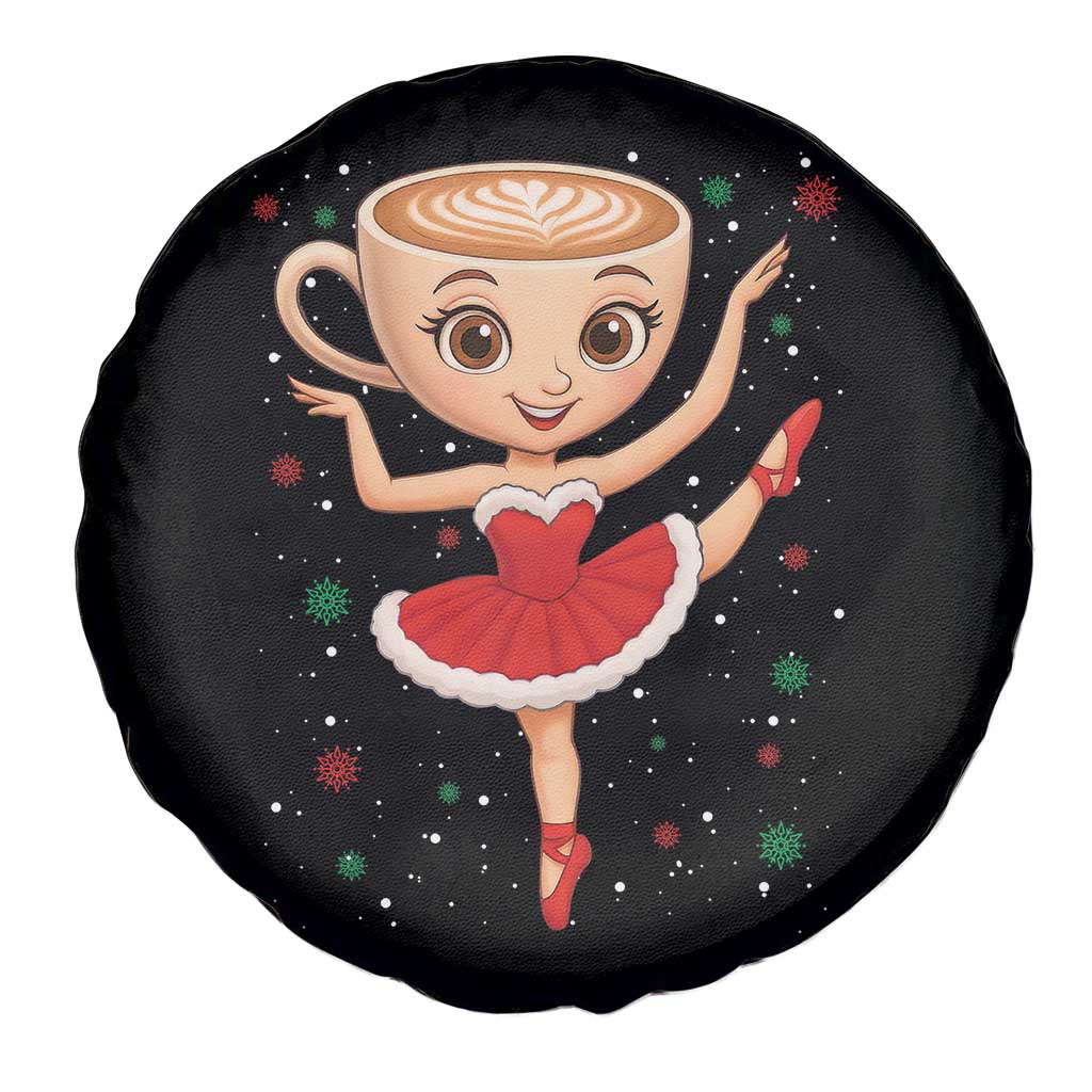 Funny Christmas Spare Tire Cover Ballerina Cappuccino Brainrot Meme Gift TS12 Print Your Wear