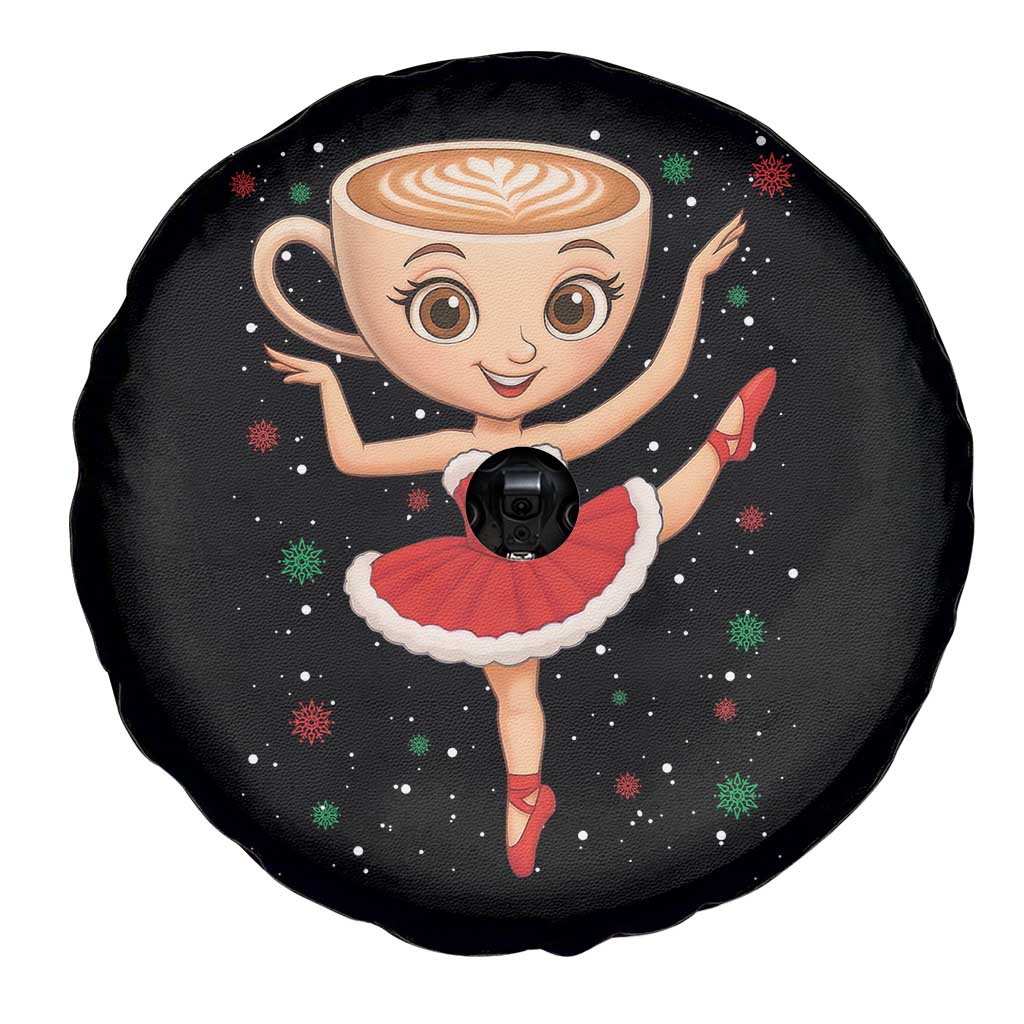 Funny Christmas Spare Tire Cover Ballerina Cappuccino Brainrot Meme Gift TS12 Print Your Wear