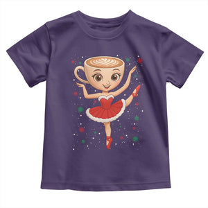 Funny Christmas Toddler T Shirt Ballerina Cappuccino Brainrot Meme Gift TS12 Purple Print Your Wear