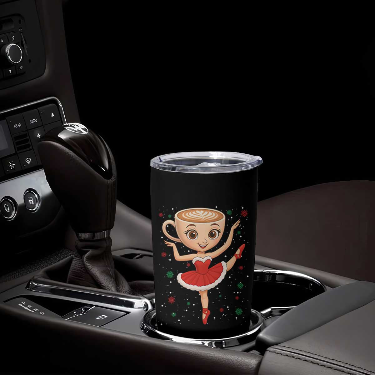 Funny Christmas Tumbler Cup Ballerina Cappuccino Brainrot Meme Gift TS12 Print Your Wear