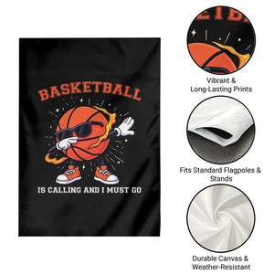 Funny Dabbing Basketball Is Calling And I Must Go Garden Flag Gift For Player TS12 Print Your Wear