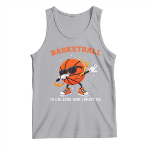 Funny Dabbing Basketball Is Calling And I Must Go Tank Top Gift For Player TS12 Athletic Heather Print Your Wear