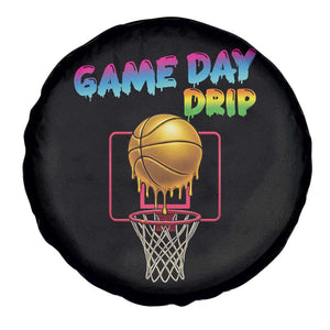 Game Day Drip Spare Tire Cover Funny Basketball Lover Street Style Design TS12 Print Your Wear