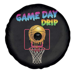 Game Day Drip Spare Tire Cover Funny Basketball Lover Street Style Design TS12 Print Your Wear