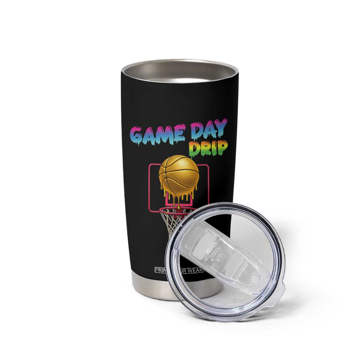 Game Day Drip Tumbler Cup Funny Basketball Lover Street Style Design TS12 Print Your Wear