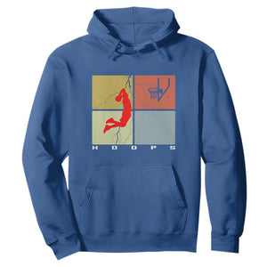 Hoops Life Hoodie Retro Basketball Dunk Silhouette TS12 Royal Blue Print Your Wear