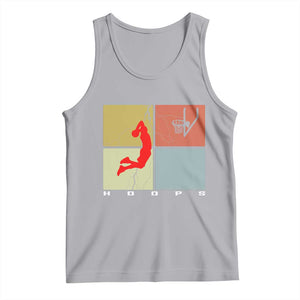 Hoops Life Tank Top Retro Basketball Dunk Silhouette TS12 Athletic Heather Print Your Wear
