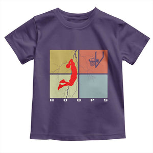 Hoops Life Toddler T Shirt Retro Basketball Dunk Silhouette TS12 Purple Print Your Wear