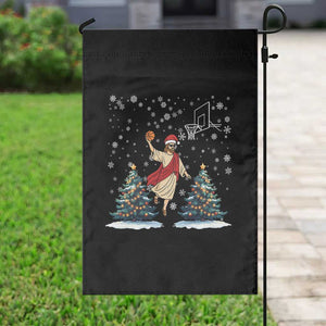 He Is Rizzin Garden Flag Funny Christmas Slam Dunk Basketball Gift TS12 Print Your Wear