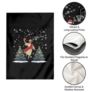 He Is Rizzin Garden Flag Funny Christmas Slam Dunk Basketball Gift TS12 Print Your Wear