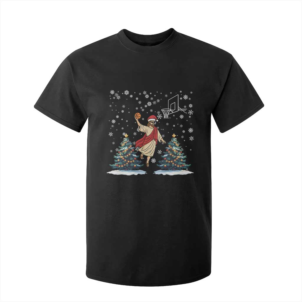 He Is Rizzin T Shirt For Kid Funny Christmas Slam Dunk Basketball Gift TS12 Black Print Your Wear