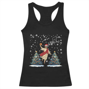 He Is Rizzin Racerback Tank Top Funny Christmas Slam Dunk Basketball Gift TS12 Black Print Your Wear