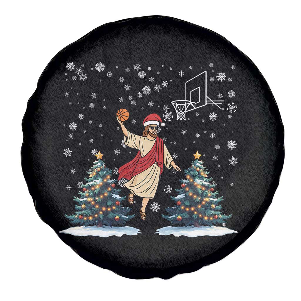 He Is Rizzin Spare Tire Cover Funny Christmas Slam Dunk Basketball Gift TS12 Print Your Wear