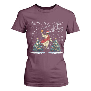 He Is Rizzin T Shirt For Women Funny Christmas Slam Dunk Basketball Gift TS12 Maroon Print Your Wear