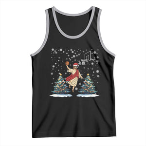 He Is Rizzin Tank Top Funny Christmas Slam Dunk Basketball Gift TS12 Black Athletic Heather Print Your Wear
