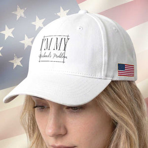 Funny Im My Husbands Problem Wife Baseball Cap Marriage Couple Gift