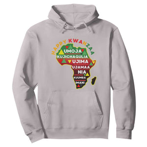 Happy Kwanzaa African Map Hoodie Nguzo Saba Seven Principles African Heritage Gift TS12 Ice Gray Print Your Wear