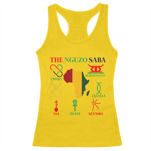 Nguzo Saba Seven Principles Racerback Tank Top Festival Of Lights African Heritage Gift - Print Your Wear