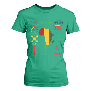 Nguzo Saba Seven Principles T Shirt For Women Festival Of Lights African Heritage Gift TS12 Irish Green Print Your Wear