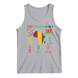Nguzo Saba Seven Principles Tank Top Festival Of Lights African Heritage Gift TS12 Athletic Heather Print Your Wear
