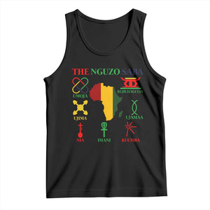 Nguzo Saba Seven Principles Tank Top Festival Of Lights African Heritage Gift TS12 Black Print Your Wear