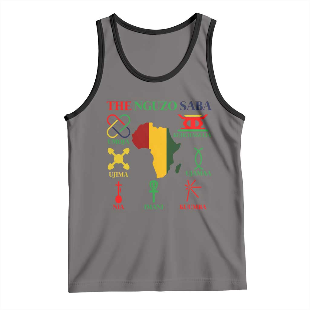 Nguzo Saba Seven Principles Tank Top Festival Of Lights African Heritage Gift - Print Your Wear