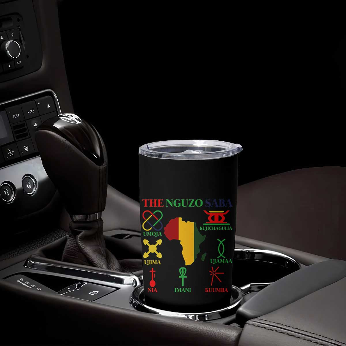 Nguzo Saba Seven Principles Tumbler Cup Festival Of Lights African Heritage Gift - Print Your Wear