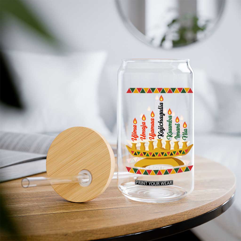 7 Principles Of Kwanzaa Glass Can Festival Of Lights African Heritage Gift TS12 Print Your Wear