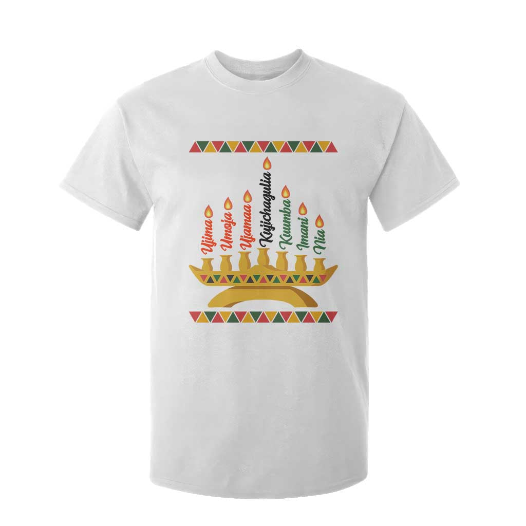 7 Principles Of Kwanzaa T Shirt For Kid Festival Of Lights African Heritage Gift - Print Your Wear