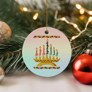 7 Principles Of Kwanzaa Ceramic Ornament Festival Of Lights African Heritage Gift TS12 1pc Pastel Print Your Wear