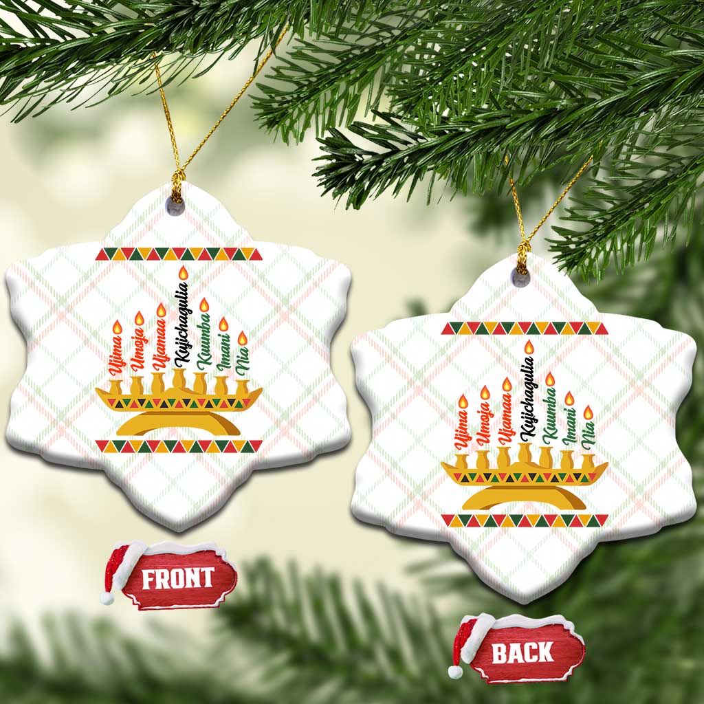 7 Principles Of Kwanzaa Ceramic Ornament Festival Of Lights African Heritage Gift TS12 Print Your Wear