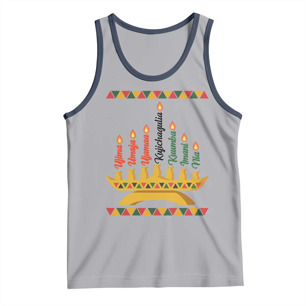 7 Principles Of Kwanzaa Tank Top Festival Of Lights African Heritage Gift - Print Your Wear