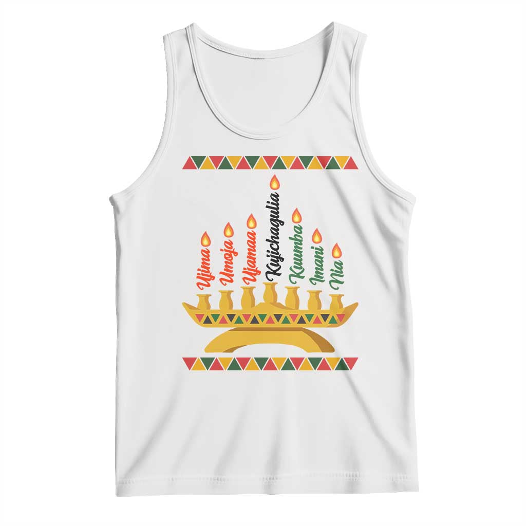 7 Principles Of Kwanzaa Tank Top Festival Of Lights African Heritage Gift - Print Your Wear