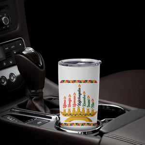 7 Principles Of Kwanzaa Tumbler Cup Festival Of Lights African Heritage Gift - Print Your Wear