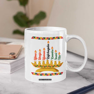 7 Principles Of Kwanzaa Coffee Mug Festival Of Lights African Heritage Gift - Print Your Wear