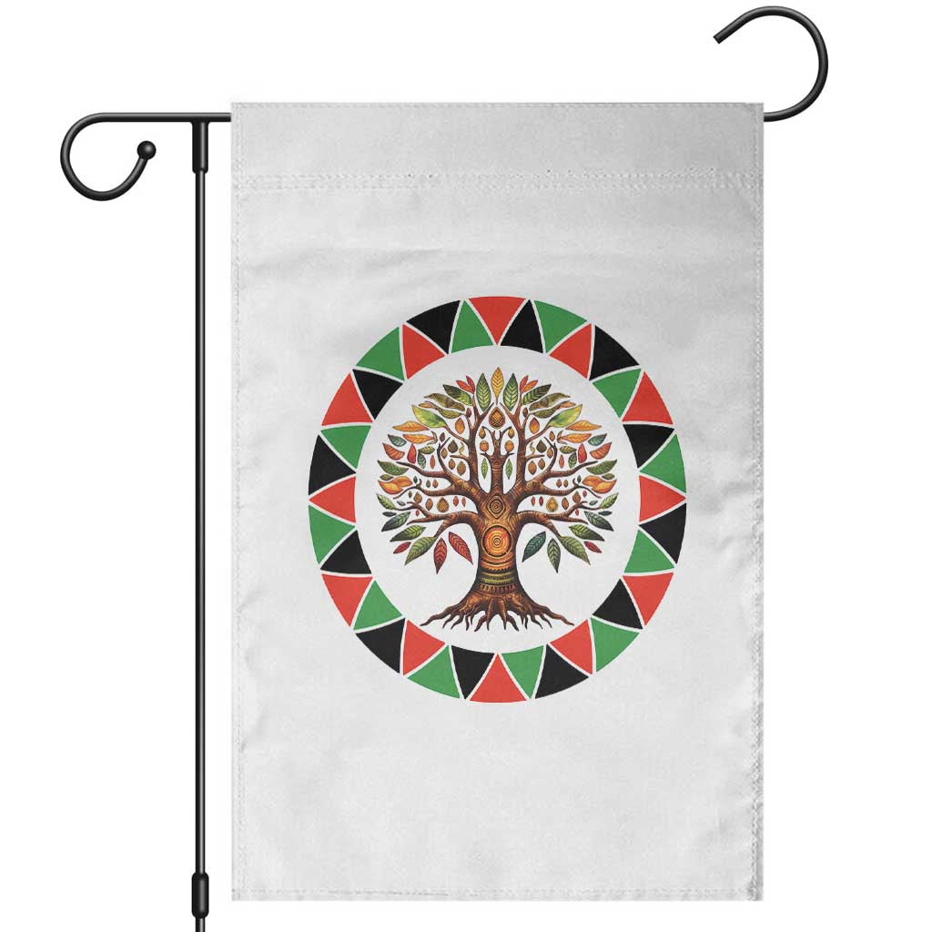 Kwanzaa Tree Of Life Garden Flag African American Holiday Gift TS12 White Print Your Wear