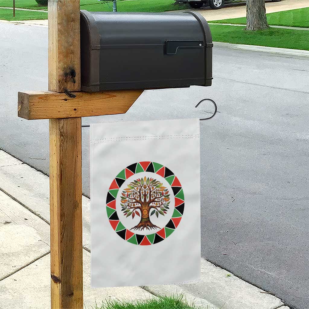 Kwanzaa Tree Of Life Garden Flag African American Holiday Gift - Print Your Wear