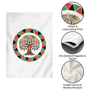 Kwanzaa Tree Of Life Garden Flag African American Holiday Gift - Print Your Wear