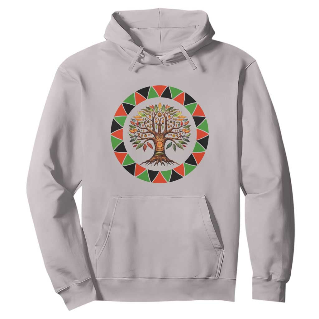 Kwanzaa Tree Of Life Hoodie African American Holiday Gift TS12 Ice Gray Print Your Wear