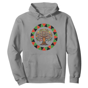 Kwanzaa Tree Of Life Hoodie African American Holiday Gift TS12 Sport Gray Print Your Wear