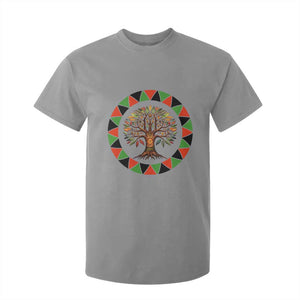Kwanzaa Tree Of Life T Shirt For Kid African American Holiday Gift TS12 Sport Gray Print Your Wear