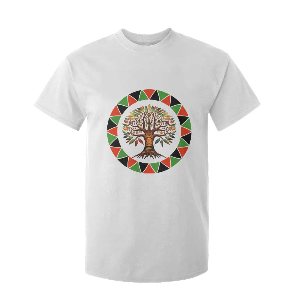 Kwanzaa Tree Of Life T Shirt For Kid African American Holiday Gift TS12 White Print Your Wear