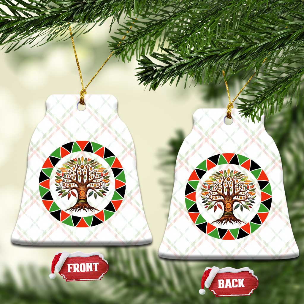 Kwanzaa Tree Of Life Ceramic Ornament African American Holiday Gift - Print Your Wear
